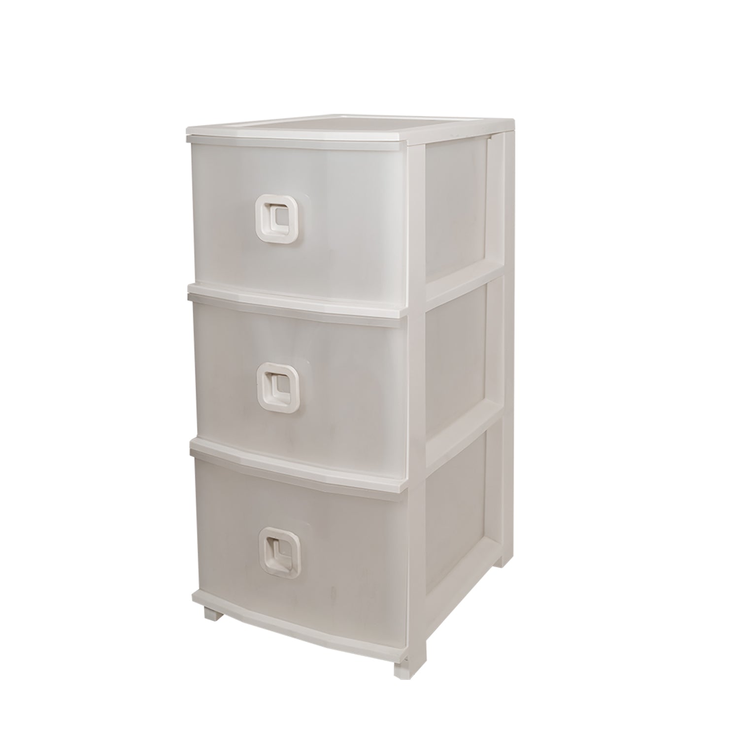 BELLI E FORTI - Cassettiera Pratika Slim Plus 3 cassetti Bianca - h61x37,5x28,5 cm